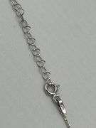 925 Sterling Silver Lucky Star Necklace Clear and Blue Pave Crystal