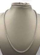 Set of Italian 925 sterling silver popcorn necklace and bracelet