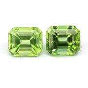 Gorgeous 3.06ct spring green Peridot pair