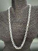 Sterling Silver Diamond-Cut Large Anchor Cable Chain 8mm Solid 925 Italy New Necklace 24"