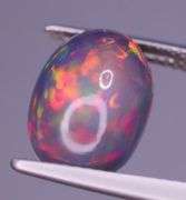 Wow! Collectors full cover 3.81ct patchwork Harlequin Black Opal!