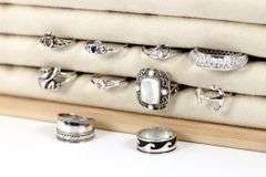 Sterling Silver Curated Ring Assortment Various Sizes & Styles (10 Ring Lot)