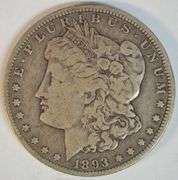 Rare key date 1893-O Morgan Silver Dollar in Choice VF