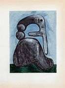 Collectible Vintage Picasso Original Pochoir Circa 1955,  Naked Woman