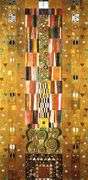 Highly Collectible After Gustav Klimt One of a Kind Oil on Canvas, Signed by the Artist