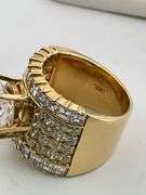 CERTIFIED BRAND NEW 18K GOLD DIAMOND ENGAGEMENT RING 9.10 CRATS