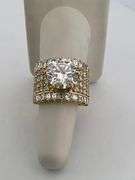CERTIFIED BRAND NEW 18K GOLD DIAMOND ENGAGEMENT RING 9.10 CRATS