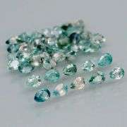 Heated only! Matched 6.03ct blue green Sapphire set!