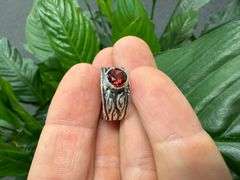 Sterling Silver 925 Gemstone Natural Garnet Ring Size 6.5