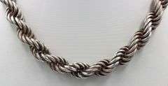 Set of vintage 925 sterling silver necklace and ring