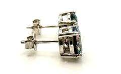 Stunning 4 Ctw Russian Color Change Lab Created Alexandrite Earrings