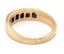 14kt Yellow gold diamond band