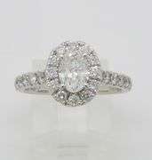 Neil Lane Oval Diamond Halo Ring