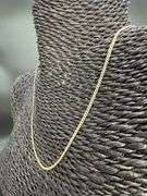 10k Yellow Gold Solid Pave Curb Link Chain 2mm Necklace 16"
