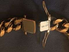 230.3 Grams 18 Kt. Gold Plated Curb Link Necklace