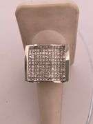 MEN'S CERTIFIED 14K WHITE GOLD DIAMOND RING 6.50 CARATS