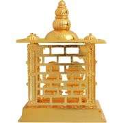Gold-Plated Cast Iron Lakshmi–Ganesha Mandir