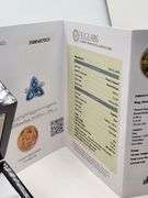 Very fine Natural Sapphire 1.92 ctw with diamond accent set in silver ring, EGL certified