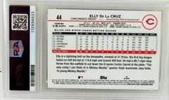 Elly DelaCruz Pink Refractor Baseball Card, Mint 9