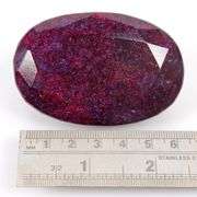 Magnificent Huge Museum Size 1000 Ct Certified Red Ruby Solitaire