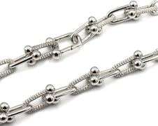 925 Sterling silver U style chain necklace