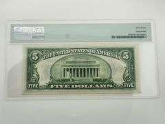 1934 $5 Silver Certificate FR#1650, PMG 63