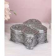 Butterfly-Shaped Metal Jewelry Box
