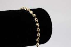 Sterling Silver Magic Twist Rope Chain 4.2mm Solid 925 Italy 2 Tone Bracelet 8"