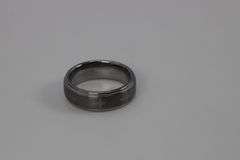 7mm Tungsten Carbide Wedding Band w/Laser Engraved Crosses Size 7