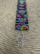 Original Handmade Mosaico Bracelet 8.5" 925 Sterling Silver Mexico Artistic Jewelry