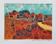 Estate Pencil Signed Vincent Van Gogh, Farmhouse in Provence
