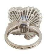 2.21ct Emerald Cut Sapphire and 3.20ctw Baguette Diamond Statement Ring in Platinum