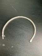 CERTIFIED 14K WHITE GOLD DIAMOND BRACELET