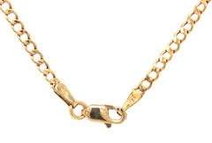 18kt Yellow gold Curb link chain necklace