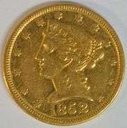 Lovely and scarce 1852 No Motto $5 Liberty Gold Piece