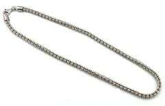 Set of Italian 925 sterling silver popcorn necklace and bracelet