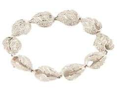 2.70ctw Diamond Leaf Style Station Bracelet in 14K