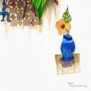 "Untitled" by Itzchak Tarkay (1935-2012)