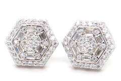 925 Sterling silver cubic zirconia stud earrings