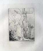 Extremely Rare and Collectible Antique Etching After Rembrandt, c. 1880