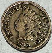 1863 CN Indian Cent