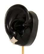 New 1.11ctw Mother of Pearl and 0.21ctw Clover Frame Flower Shaped Stud Earrings in 14K