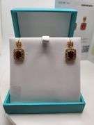 Magnificent pair of Ruby and diamond earring in Silver – EGL Certified