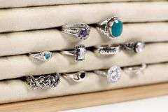 Sterling Silver Curated Ring Assortment Various Sizes & Styles (10 Ring Lot)