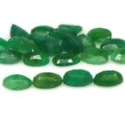 Rich emerald green 9.87ct 22pc Emerald set