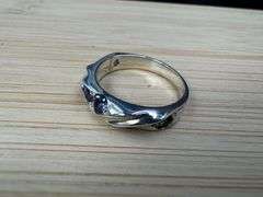 Sterling Silver Iolite Gemstone Ring Size 6