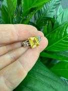 Sterling Silver Natural Gemstone Citrine Ring Size 6