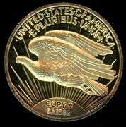 One Ounce Silver Replica of 1907 St. Guaden's Gold Piece