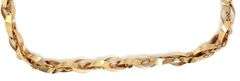 Unusual Glittery 14K YG Fancy Link Bracelet