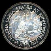 1967 Britannia Commemorative Society Magna Carta Proof Silver Medal
